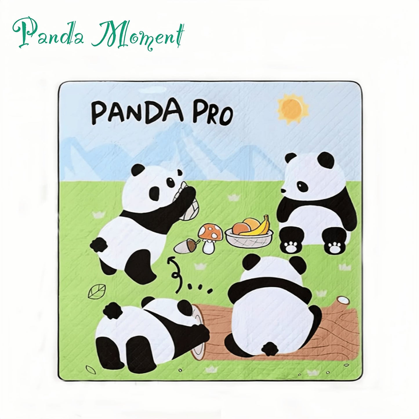 Panda Moisture-Proof Mat โ Soft, Durable Outdoor Blanket for Camping & Picnics