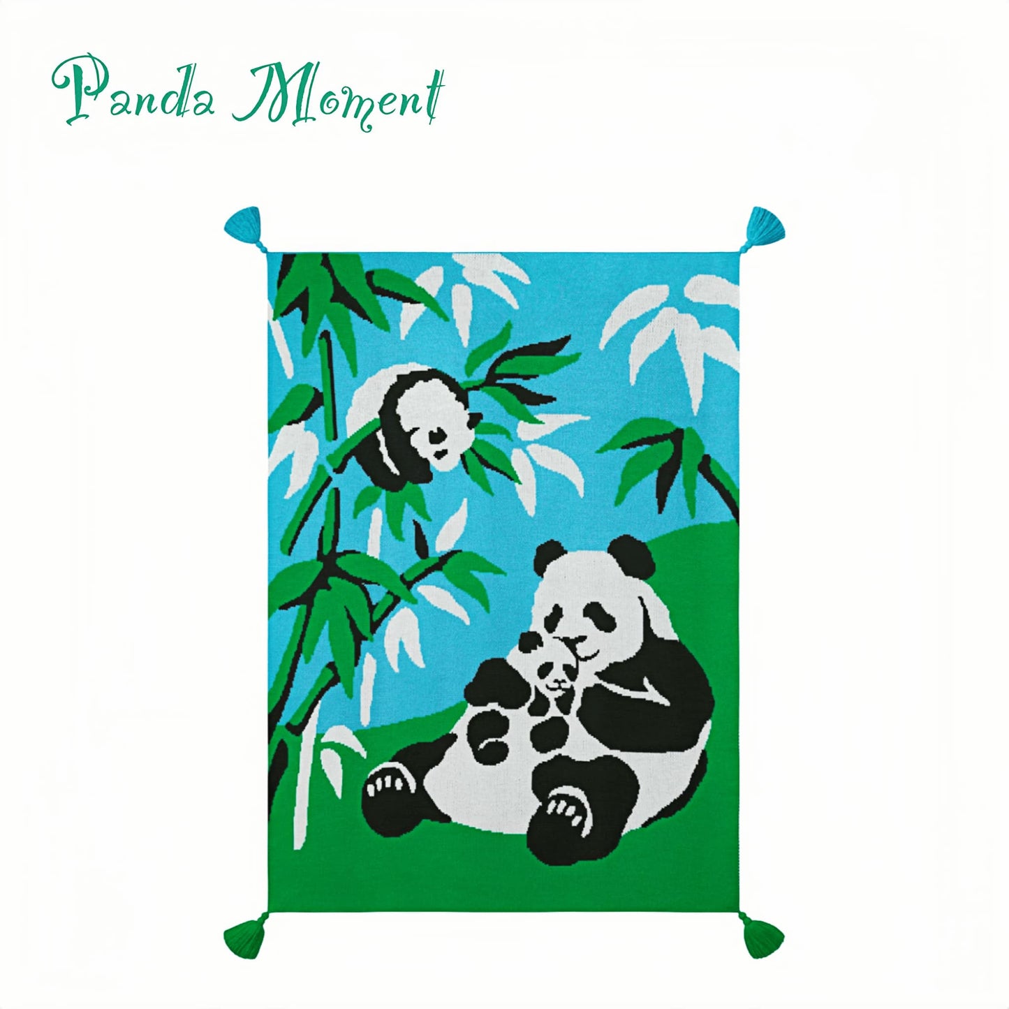 Panda Hug Knit Blanket โ Wrap Yourself in Cuteness and Cozy Vibes ๐ผ๐งถ