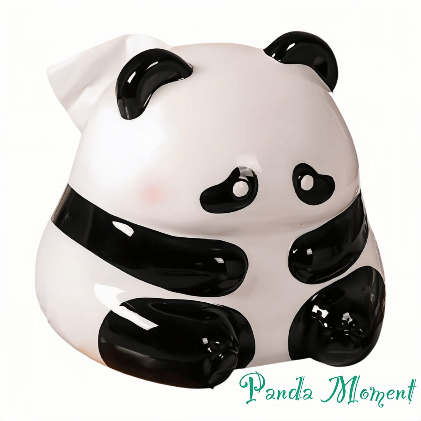 Panda Ceramic Tissue Box โ Cute and Practical Tissue Holder for Home & Office