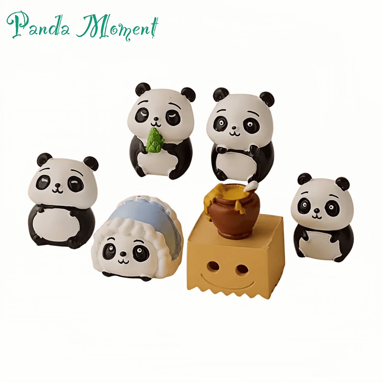 Panda Themed Resin Ornament – Charming Decoration for Any Space