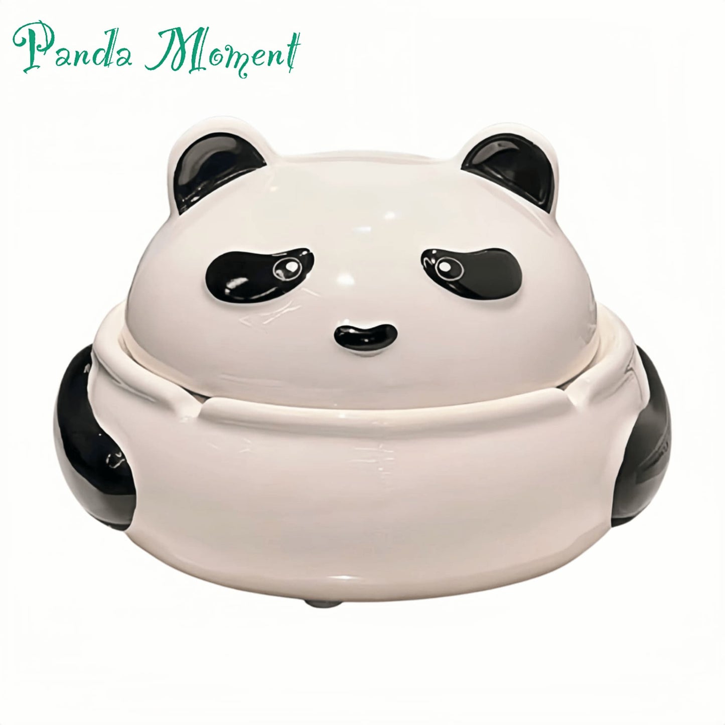 🐼 Panda Ashtray with Lid – Cute & Functional Smokers’ Companion