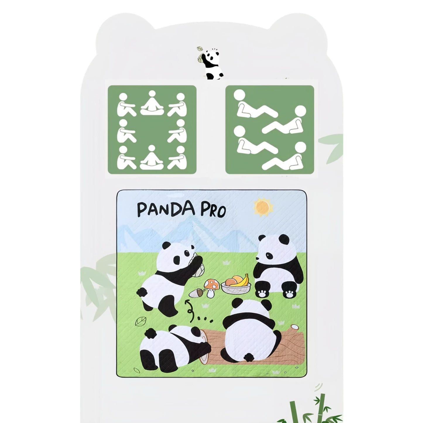 Panda Moisture-Proof Mat โ Soft, Durable Outdoor Blanket for Camping & Picnics