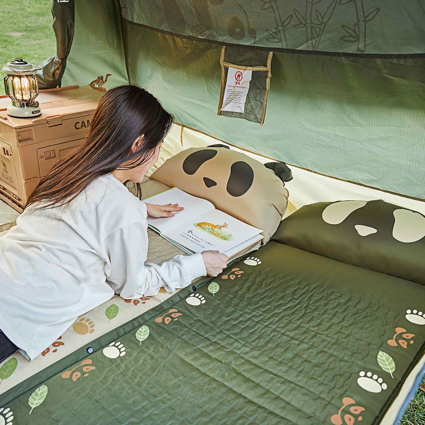 Comfy Panda Inflatable Mattress โ Perfect for Camping, Hiking & Outdoor Adventures