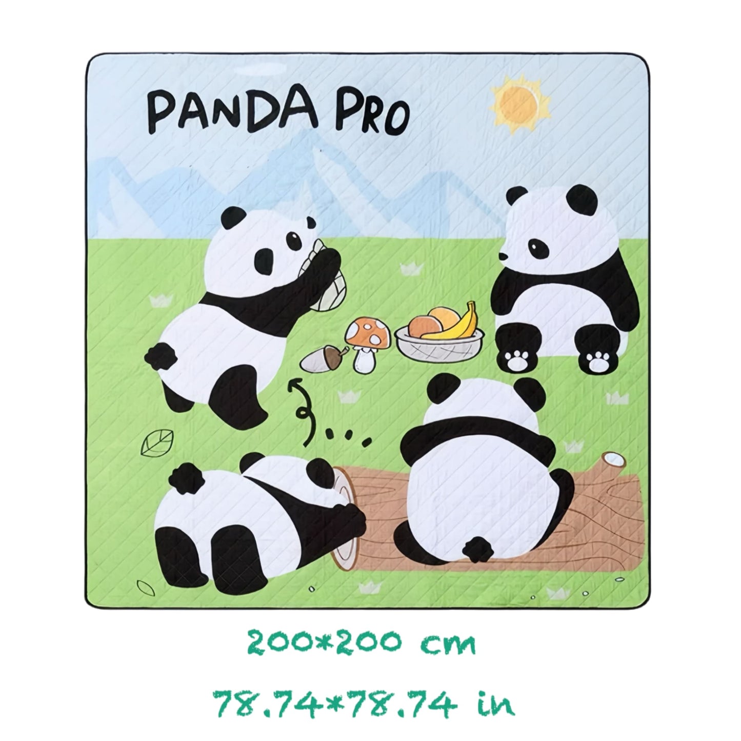 Panda Moisture-Proof Mat โ Soft, Durable Outdoor Blanket for Camping & Picnics