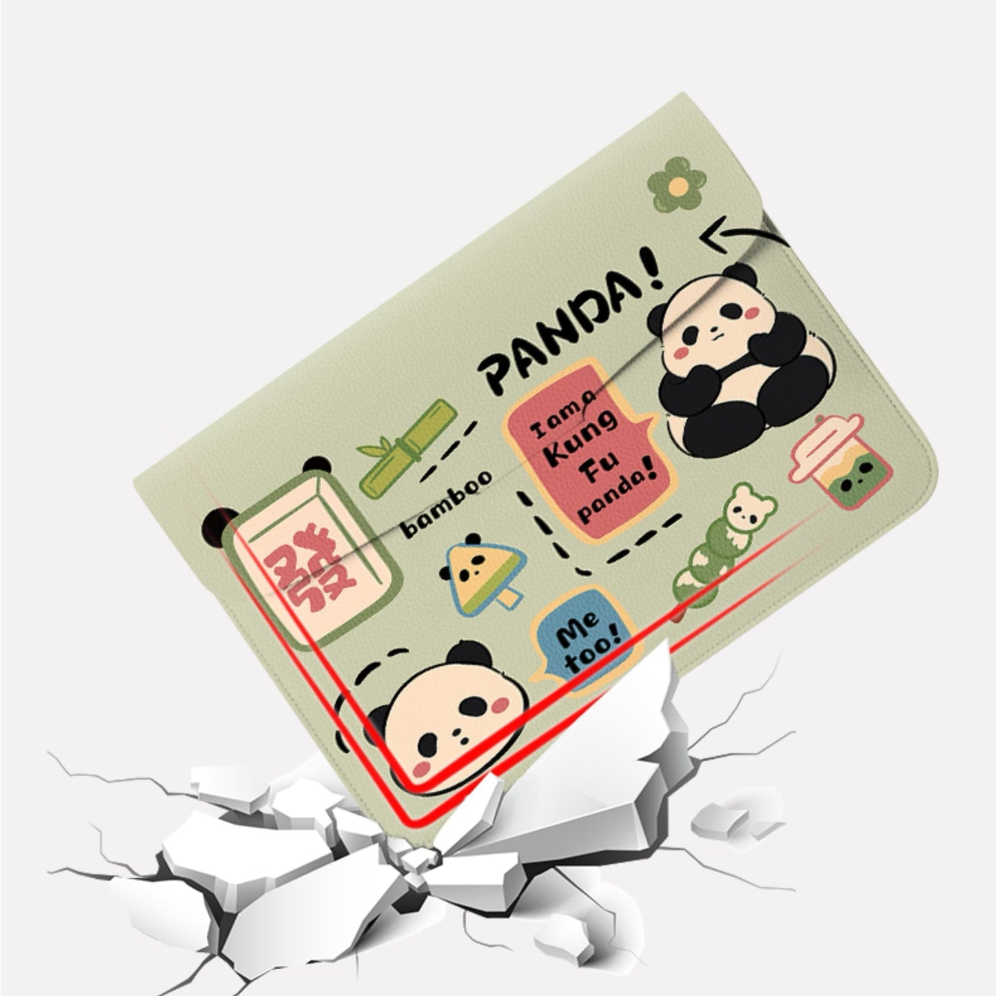 Panda Laptop Sleeve – A Cozy Sanctuary for Your Laptop 🐼💻