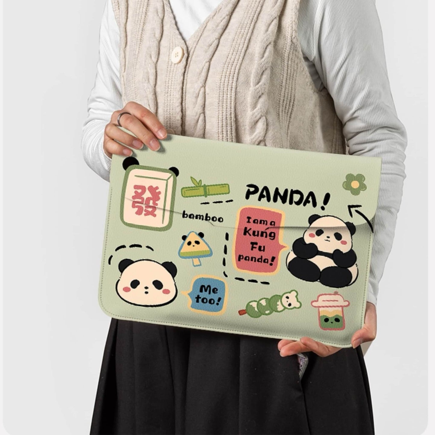 Panda Laptop Sleeve – A Cozy Sanctuary for Your Laptop 🐼💻