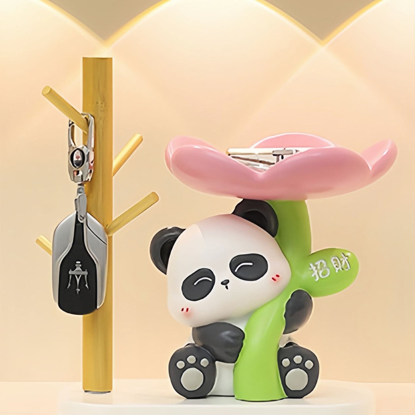 Kung Fu Panda Trinket Tray – Cute Resin Holder for Jewelry & Keys