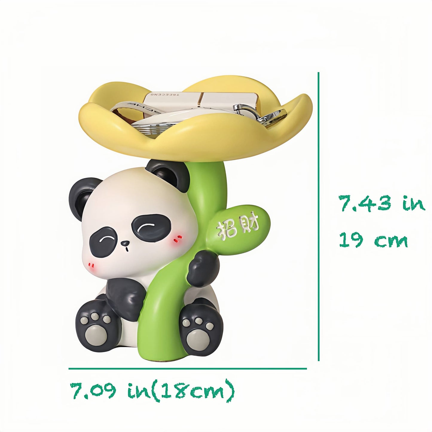 Kung Fu Panda Trinket Tray – Cute Resin Holder for Jewelry & Keys