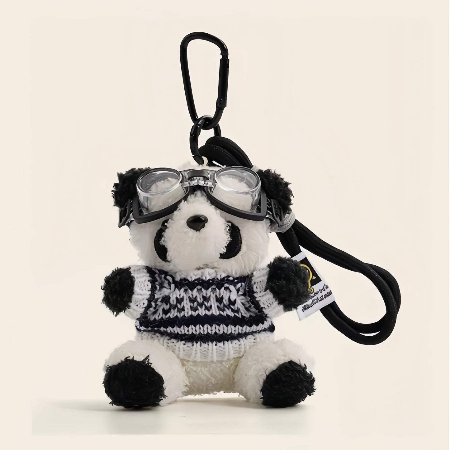Pilot Panda Keychain – Cute & Sassy Panda Charm for Bags and Keys