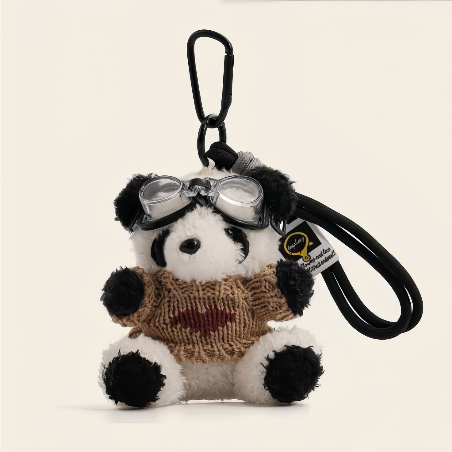 Pilot Panda Keychain – Cute & Sassy Panda Charm for Bags and Keys