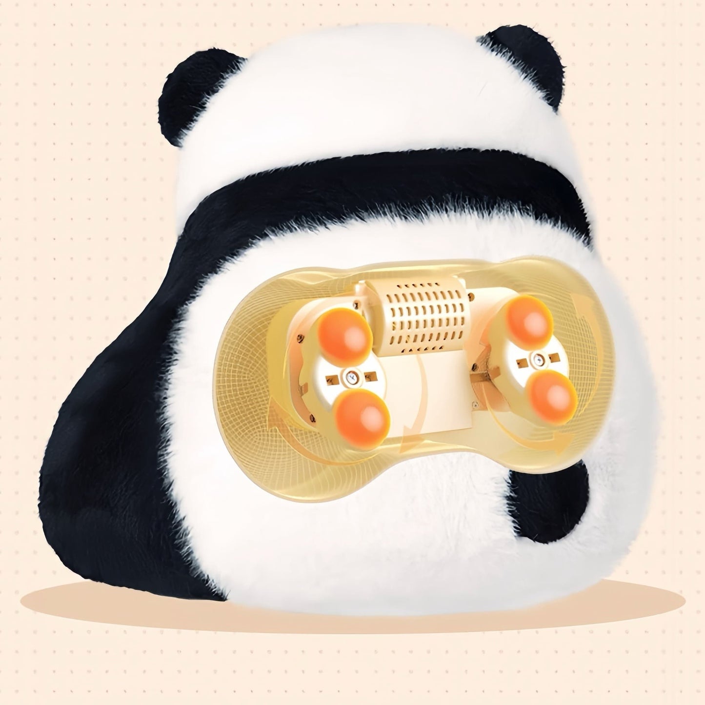 Panda Massage Pillow – Cute Comfort with Built-in Heat & Vibration