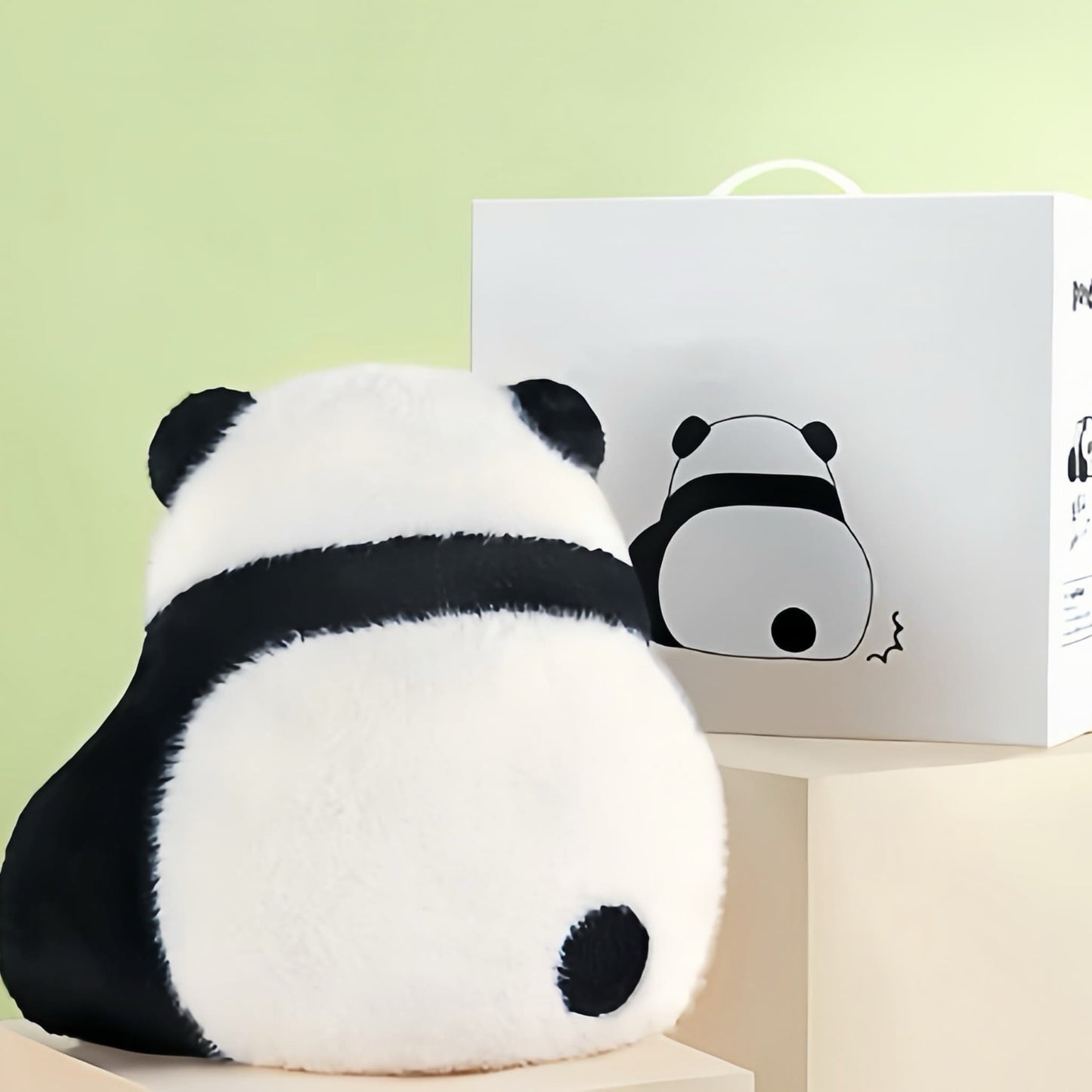Panda Massage Pillow – Cute Comfort with Built-in Heat & Vibration