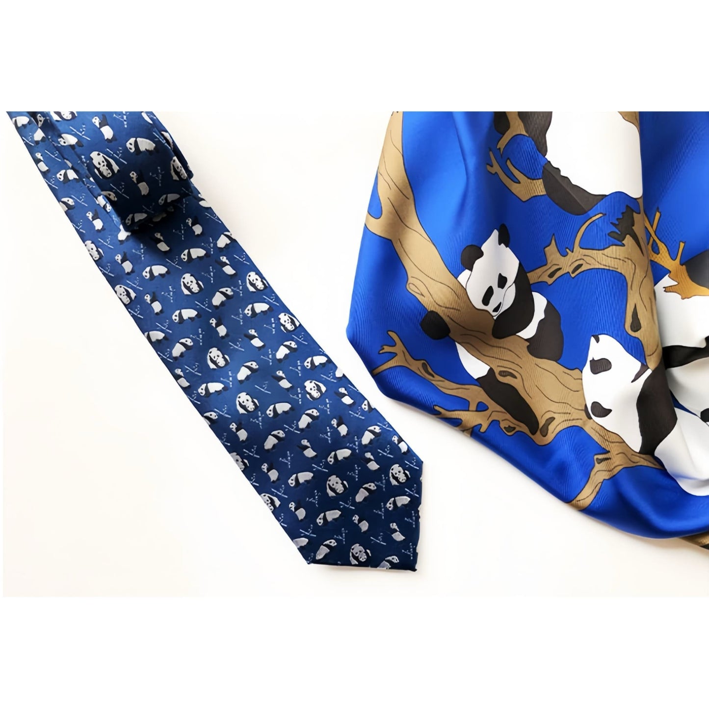 Panda Silk Tie โ Where Elegance Meets Playfulness ๐ผ๐ฉ