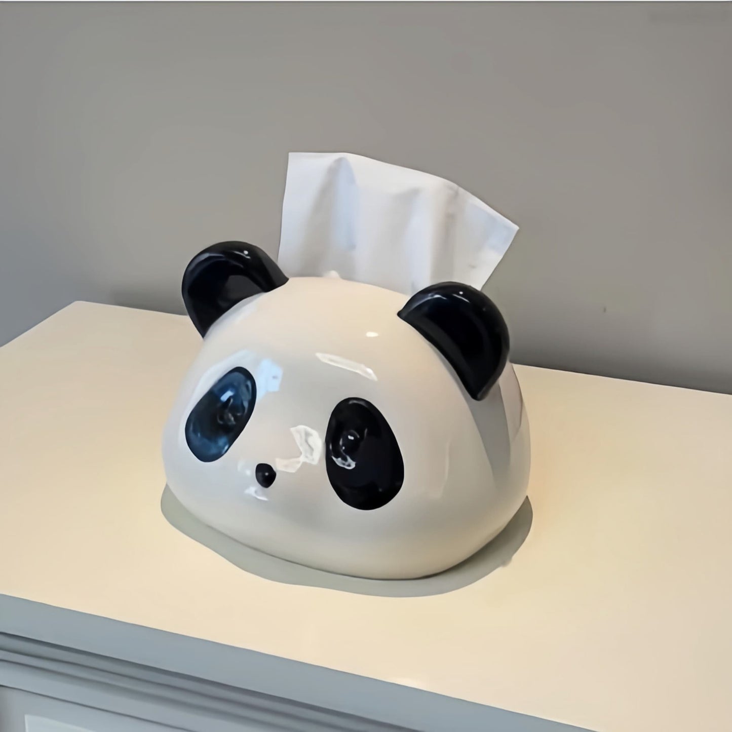 Panda Ceramic Tissue Box – Elegant & Practical Tissue Holder with Cuteness