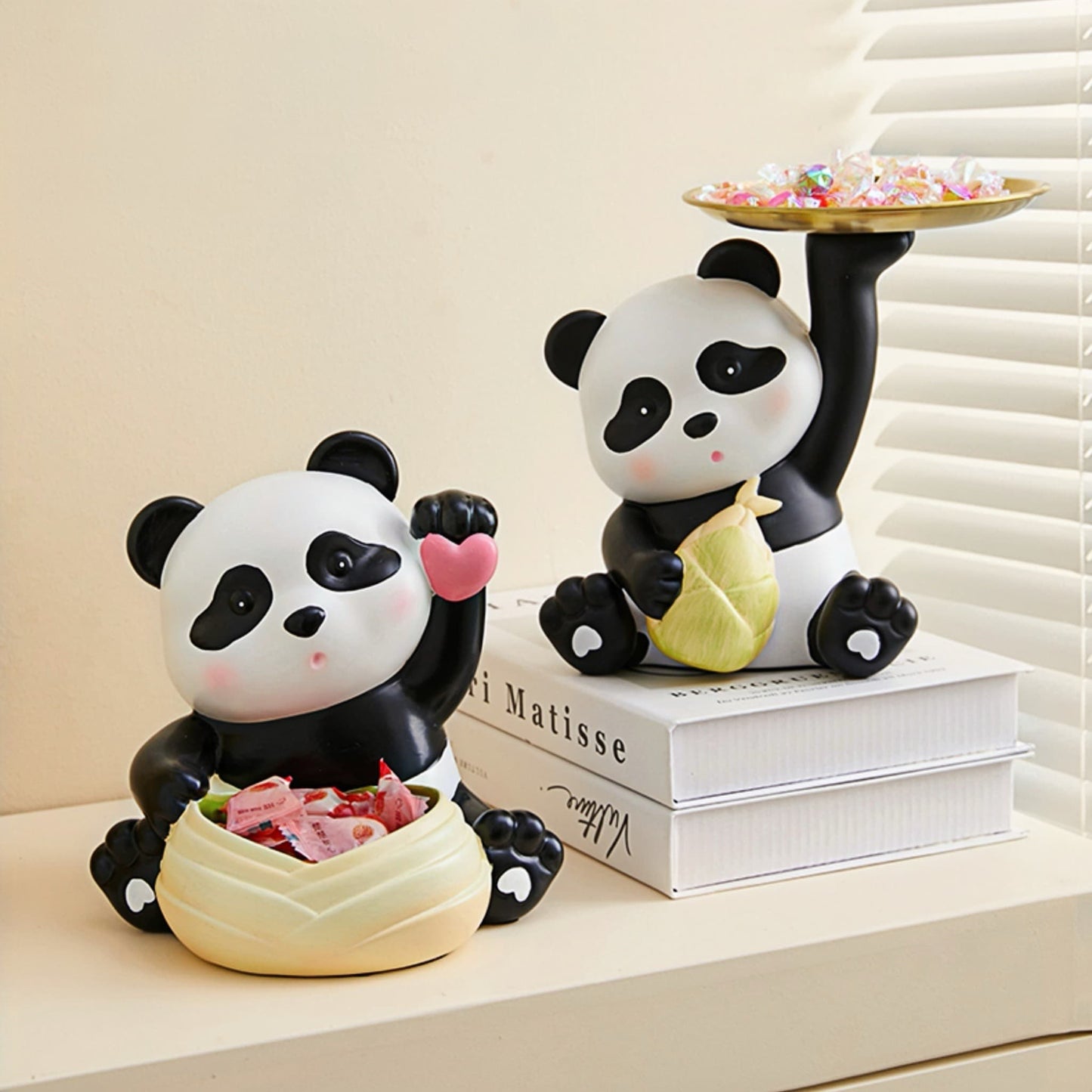 Panda Tissue Box – Cute & Functional Eco-Friendly Resin Tissue Holder