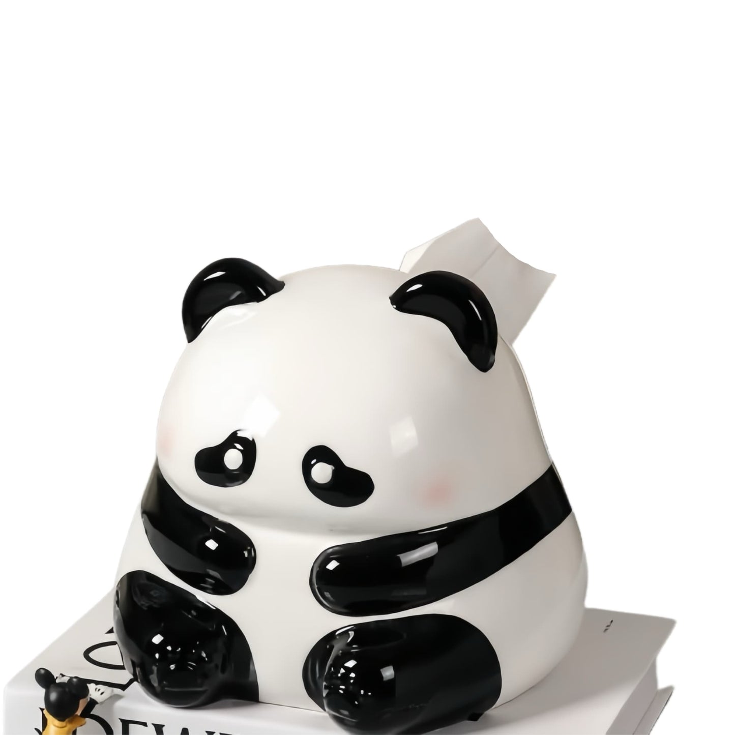 Panda Ceramic Tissue Box โ Cute and Practical Tissue Holder for Home & Office