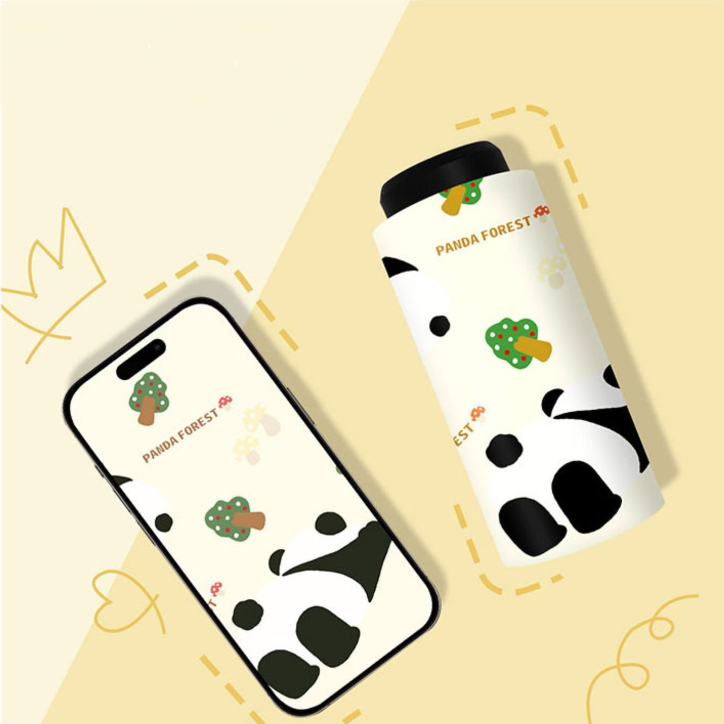 ๐ Panda Sun Shield โ Portable UPF50+ UV Protection Umbrella with Panda Face & Windproof Design