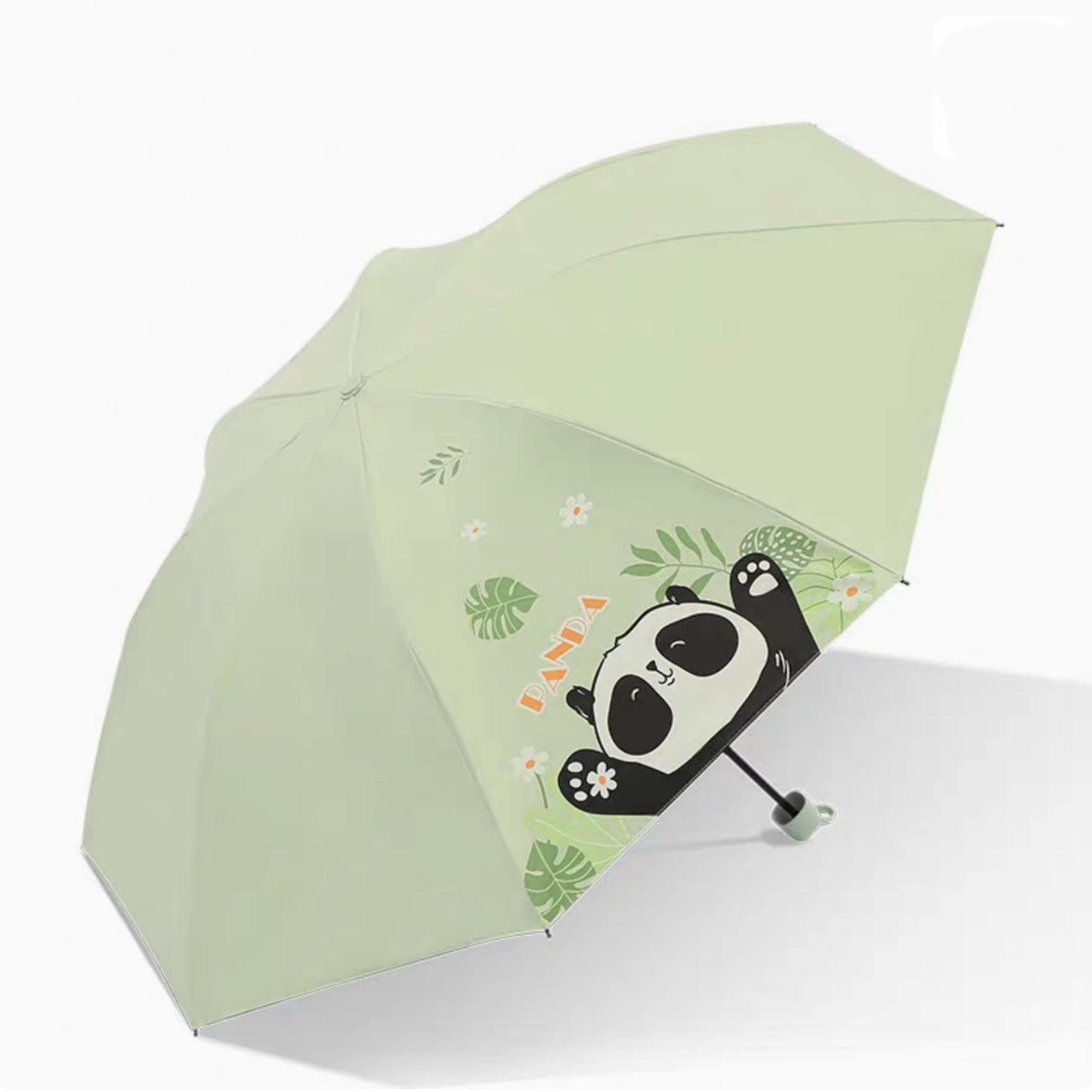 ☂️ Panda Sun Shield – UPF50+ UV Protection Umbrella | Portable, Windproof & Waterproof with Cute Panda Face