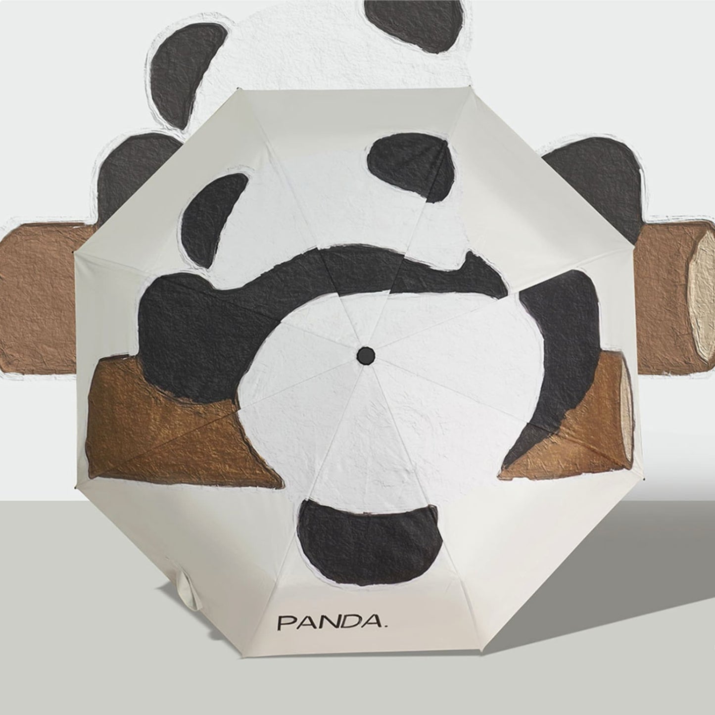 ๐ Panda Sun Shield โ Portable UPF50+ UV Protection Umbrella with Panda Face & Windproof Design