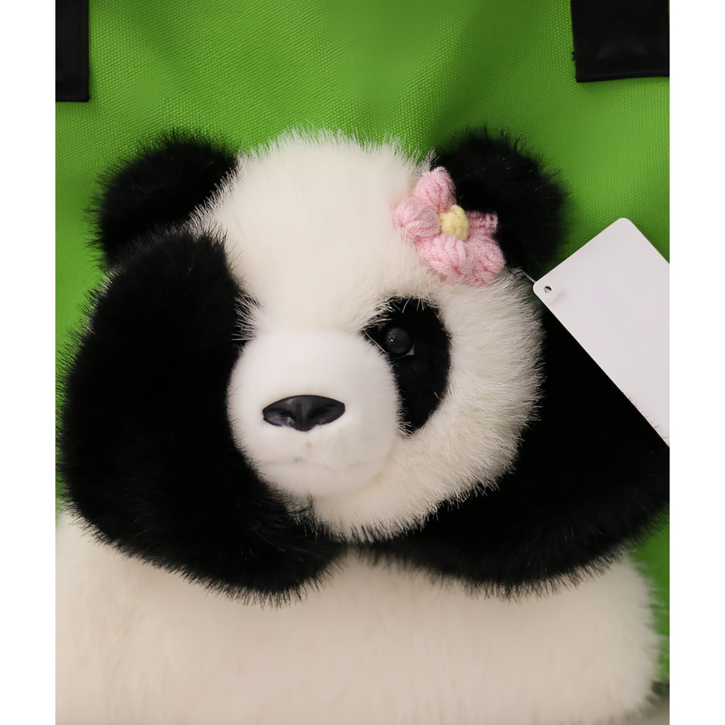 Cute Panda Tote Bag โ Canvas Handbag with Movable Plush Arms
