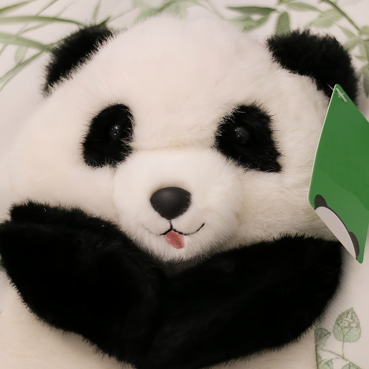 Cute Panda Tote Bag โ Canvas Handbag with Movable Plush Arms