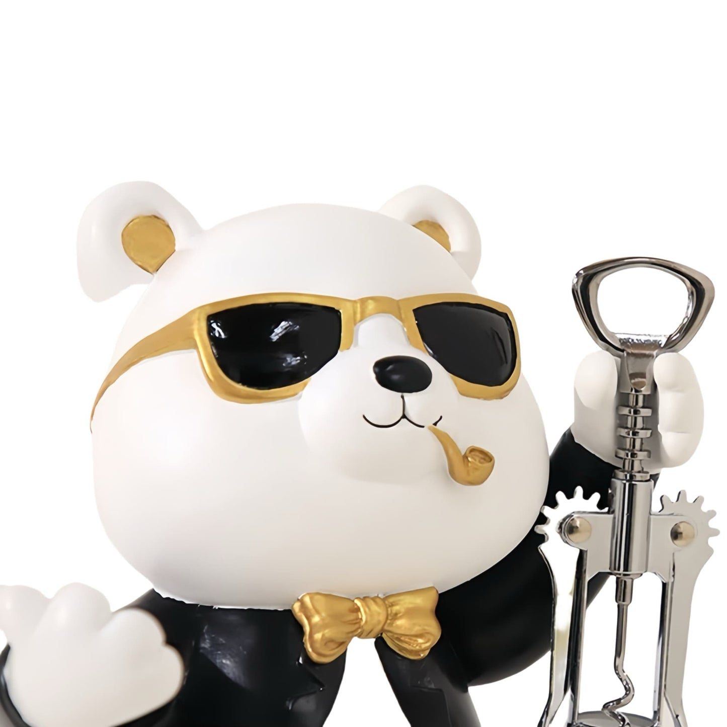 Adorable Resin Panda Wine Holder โ Functional & Fun Home Decor