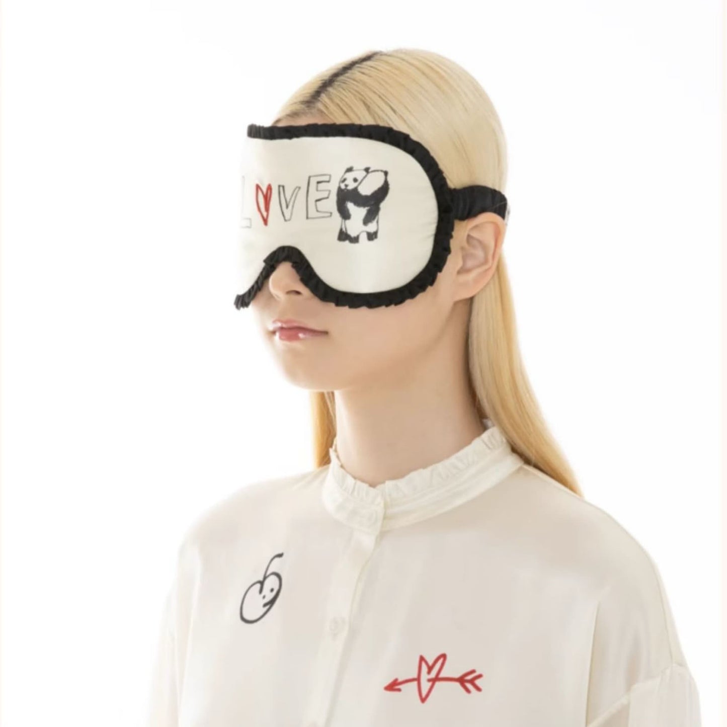 ๐ Panda Silk Sleep Mask โ 100% Natural Mulberry Silk for Ultimate Comfort & Darkness
