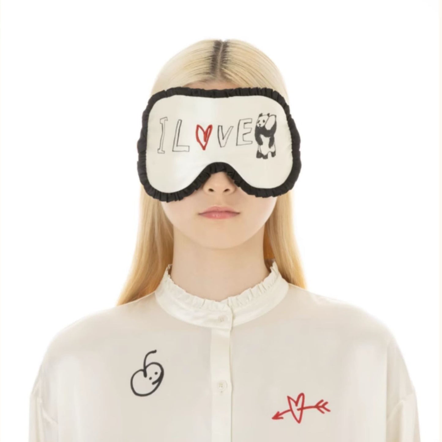 ๐ Panda Silk Sleep Mask โ 100% Natural Mulberry Silk for Ultimate Comfort & Darkness