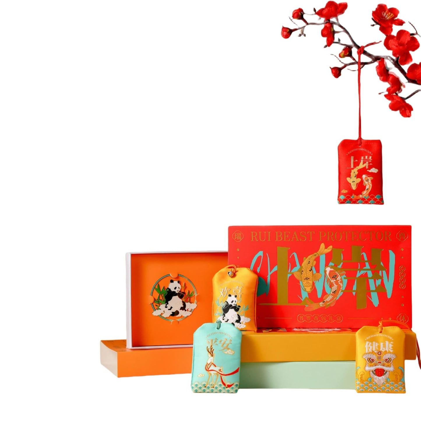 Panda Fragrance Sachet Set with Handcrafted Embroidery – A Perfect Blend of Natural Aromas and Artistry 🌿🐼