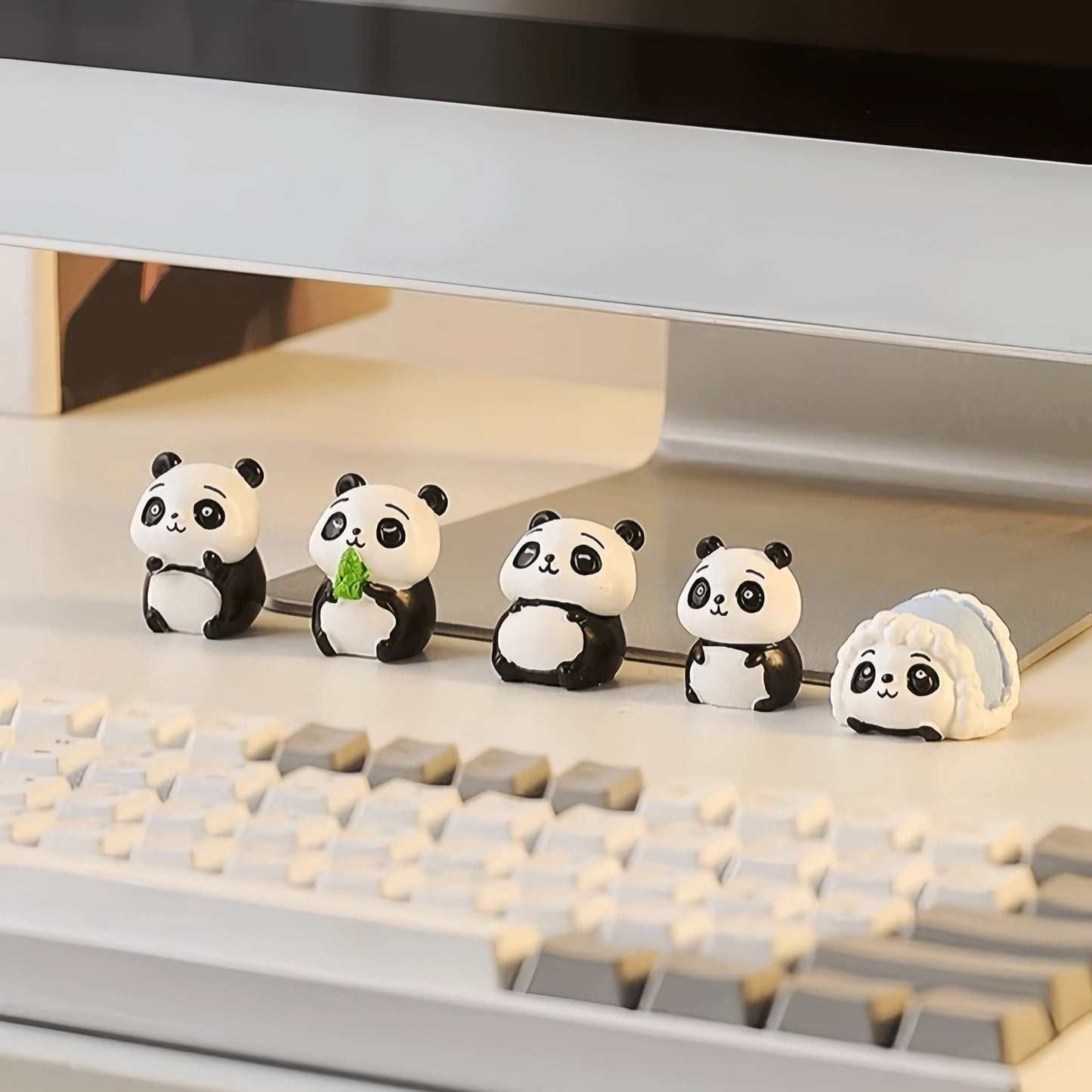 Panda Themed Resin Ornament – Charming Decoration for Any Space