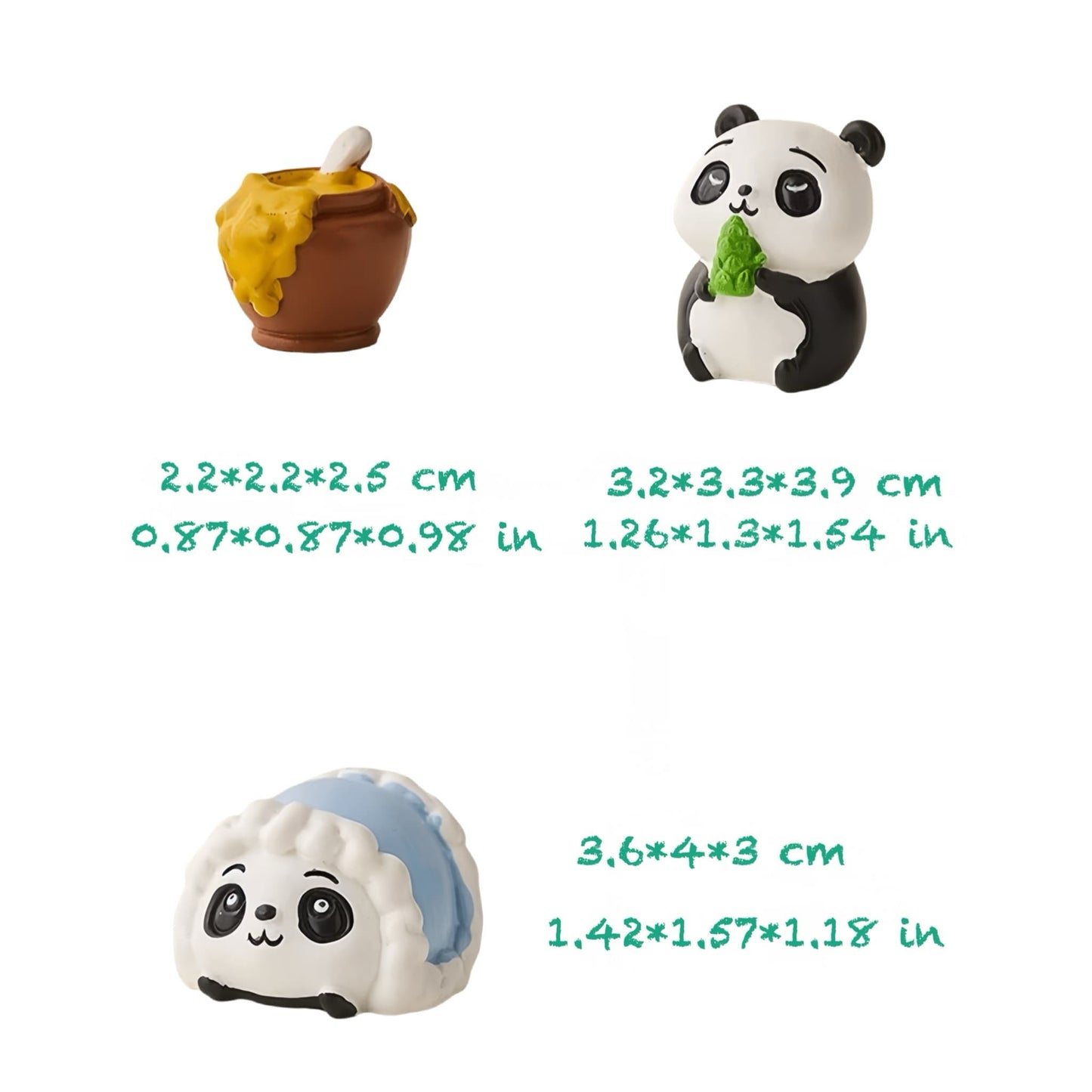 Panda Themed Resin Ornament – Charming Decoration for Any Space