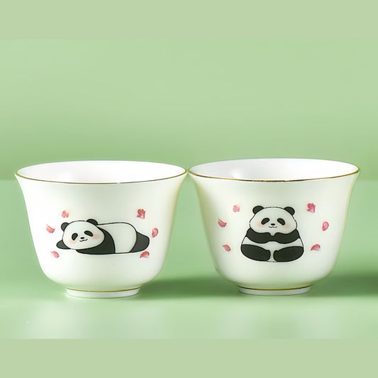 Hua Hua Panda Tea Set – Ceramic Gaiwan with Adorable Panda Design 🐼🍵