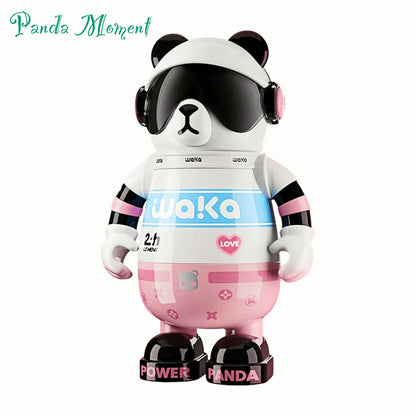 🎒 Panda Action Cup – Adorable & Functional Drinkware + Mobile Phone Stand with Strap