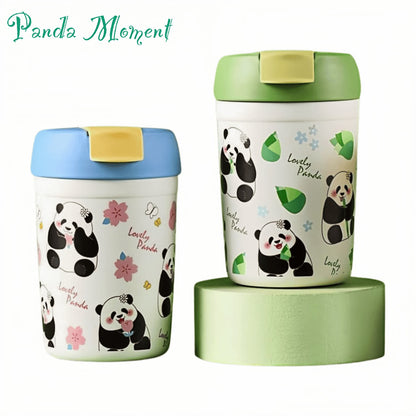 🐼 Panda Tumbler – Cute & Functional Drinkware with 304 Stainless Steel Liner
