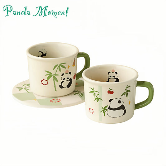 He Hua Panda Ceramic Mug – A Sip of Joy, A Kiss of Warmth 🐼💖