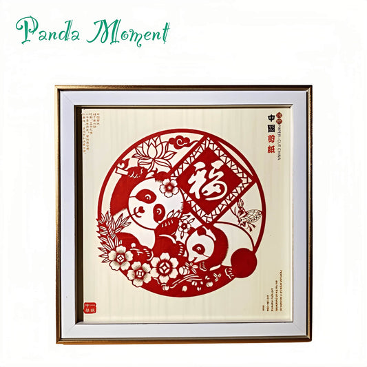 Panda Paper-Cut Art – A Fusion of Culture and Charm 🐼✂️