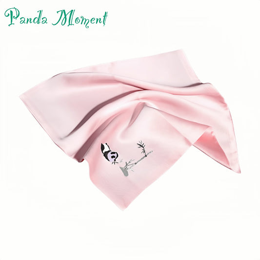 Panda Silk Scarf – A Stitch of Tradition, A Touch of Charm 🐼💖