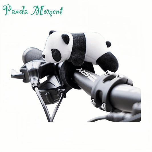 🚲 Panda Bike Plush Charm – Unique & Fun Bicycle Decoration, Soft & Durable