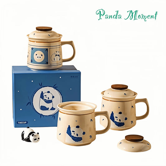 🐼 Panda Ceramic Mug – High-Temp Fired Coffee & Tea Cup with Gift Box for Panda Lovers