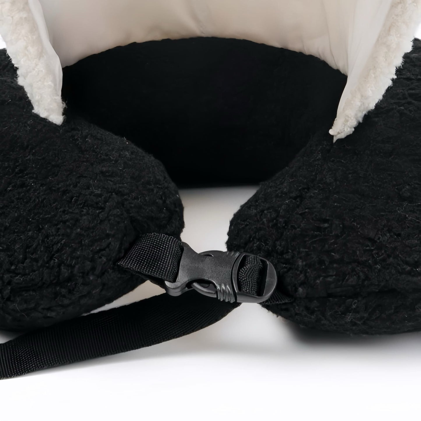 Panda Travel Set – 4-in-1 Cozy Nap Kit with Blanket, Hooded Neck Pillow, Canvas Bag & Keychain