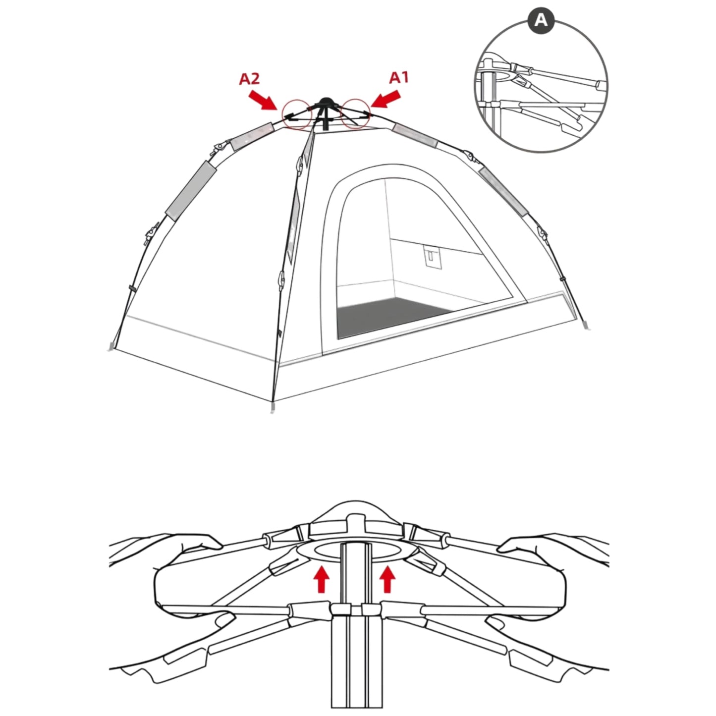Ink Panda Pop-Up Tent – Your Camping Showstopper 🐼🏕️✨
