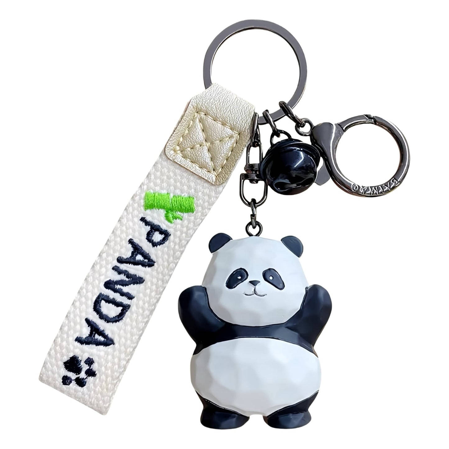 🐼 Handcrafted Panda Pendant – Eco-Friendly Resin Pendant in Wood Carving Style