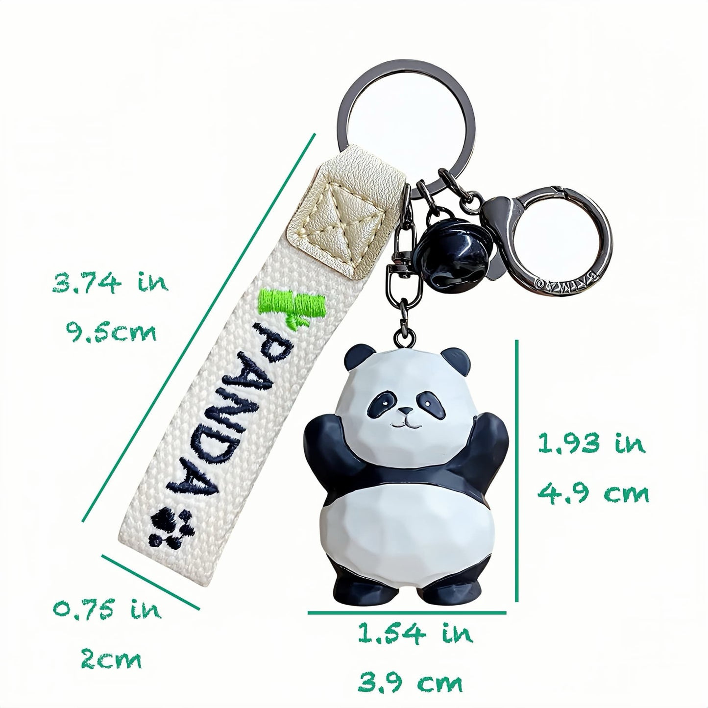 🐼 Handcrafted Panda Pendant – Eco-Friendly Resin Pendant in Wood Carving Style
