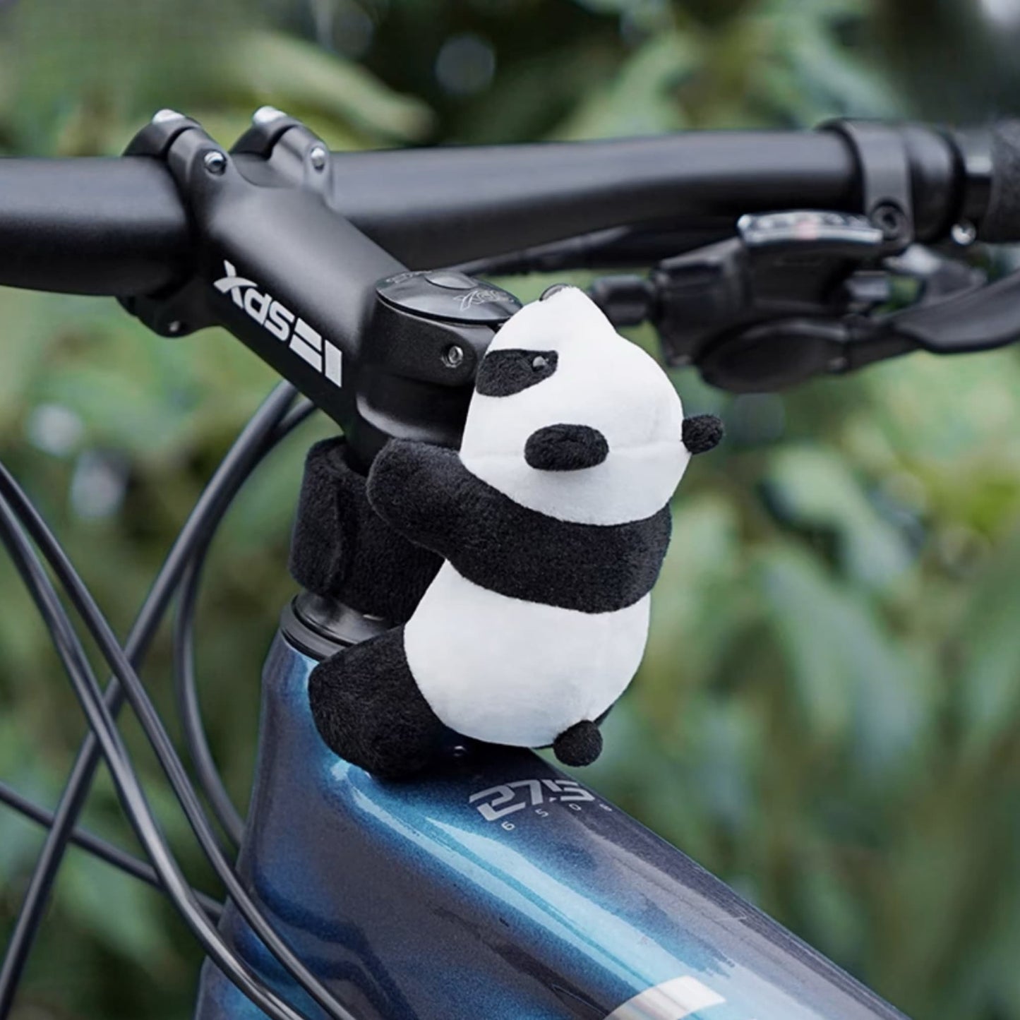 🚲 Panda Bike Plush Charm – Unique & Fun Bicycle Decoration, Soft & Durable
