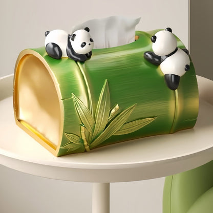 Panda Resin Tissue Box – Eco-Friendly and Fun Panda Tissue Holder