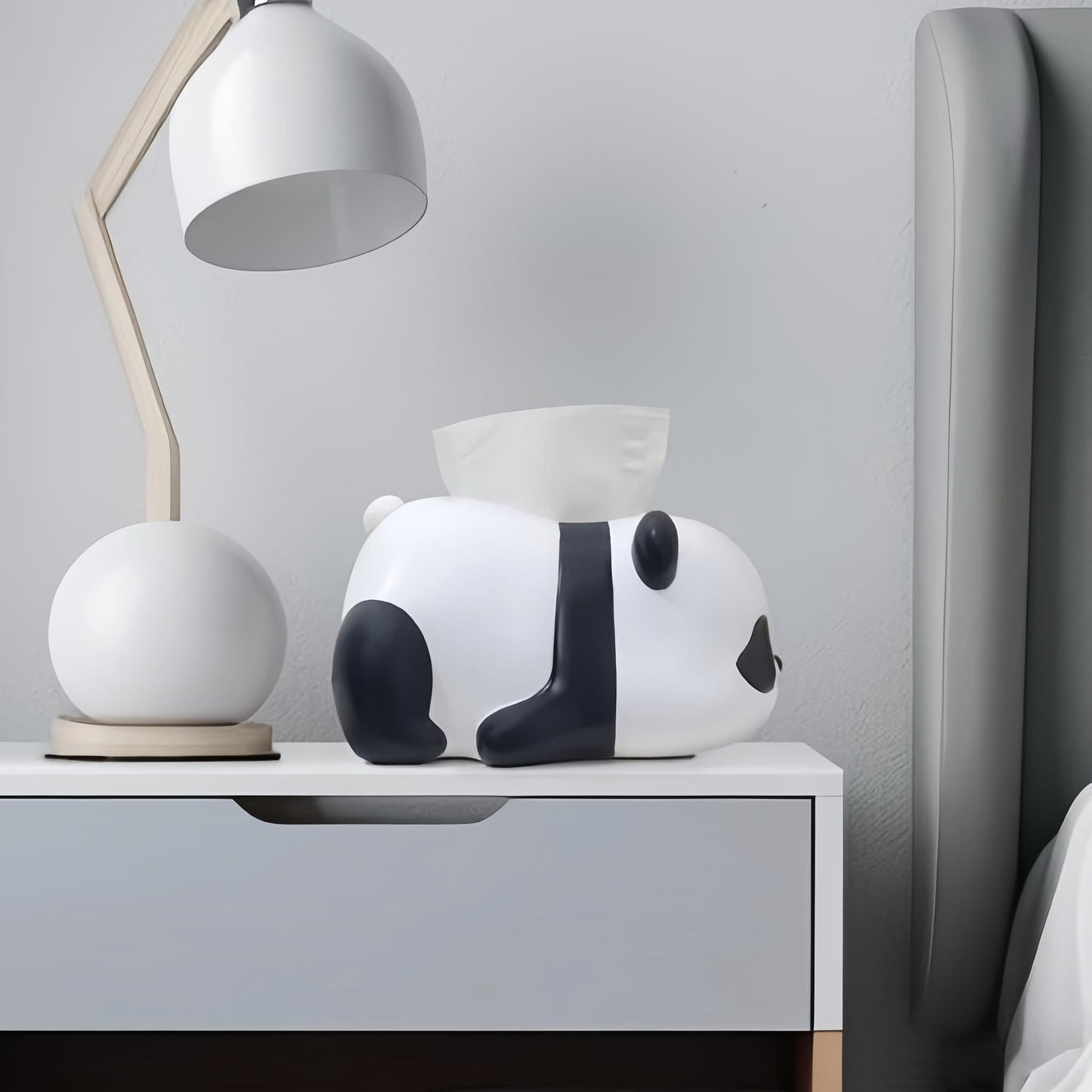 Adorable Panda Tissue Holder – Eco-Friendly Resin Design for Tissue Storage