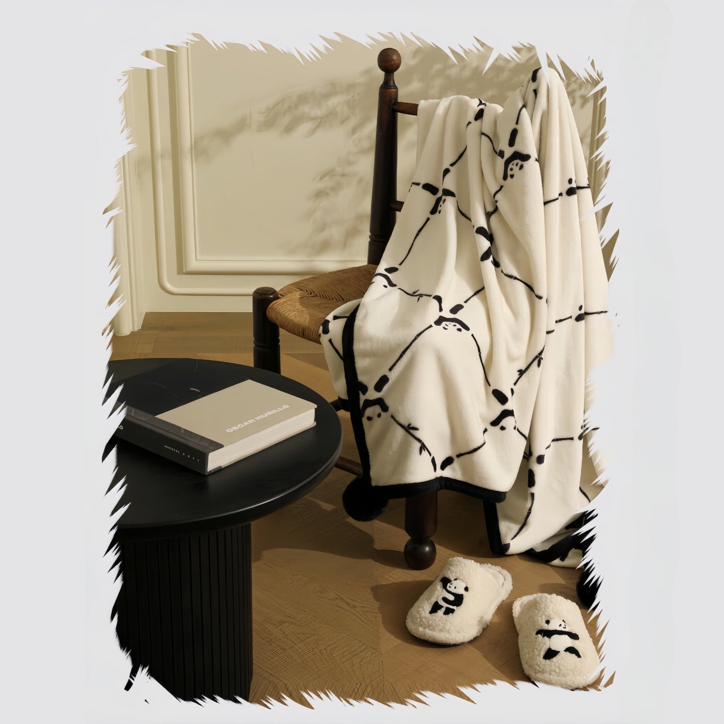 🥿 Panda Tai Chi Slippers – Soft, Comfy, and Adorably Playful Footwear