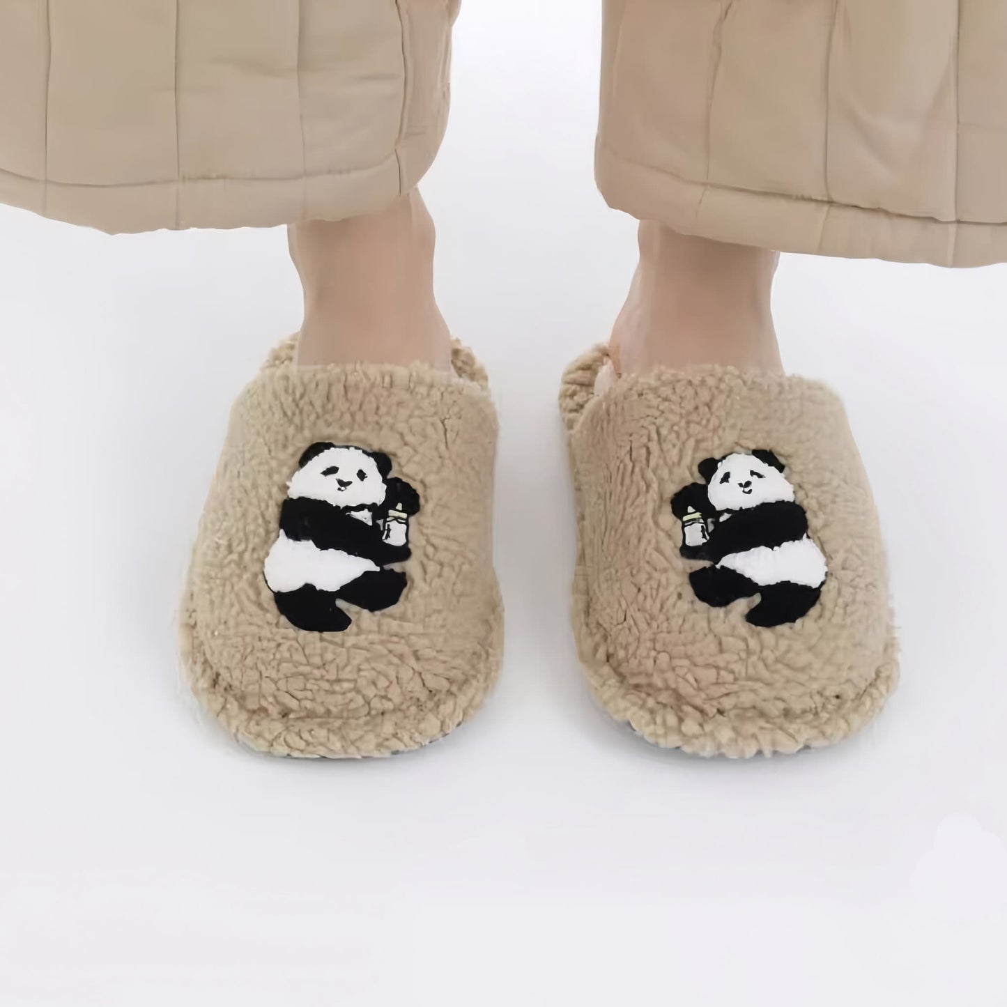 🥿 Panda Tai Chi Slippers – Soft, Comfy, and Adorably Playful Footwear