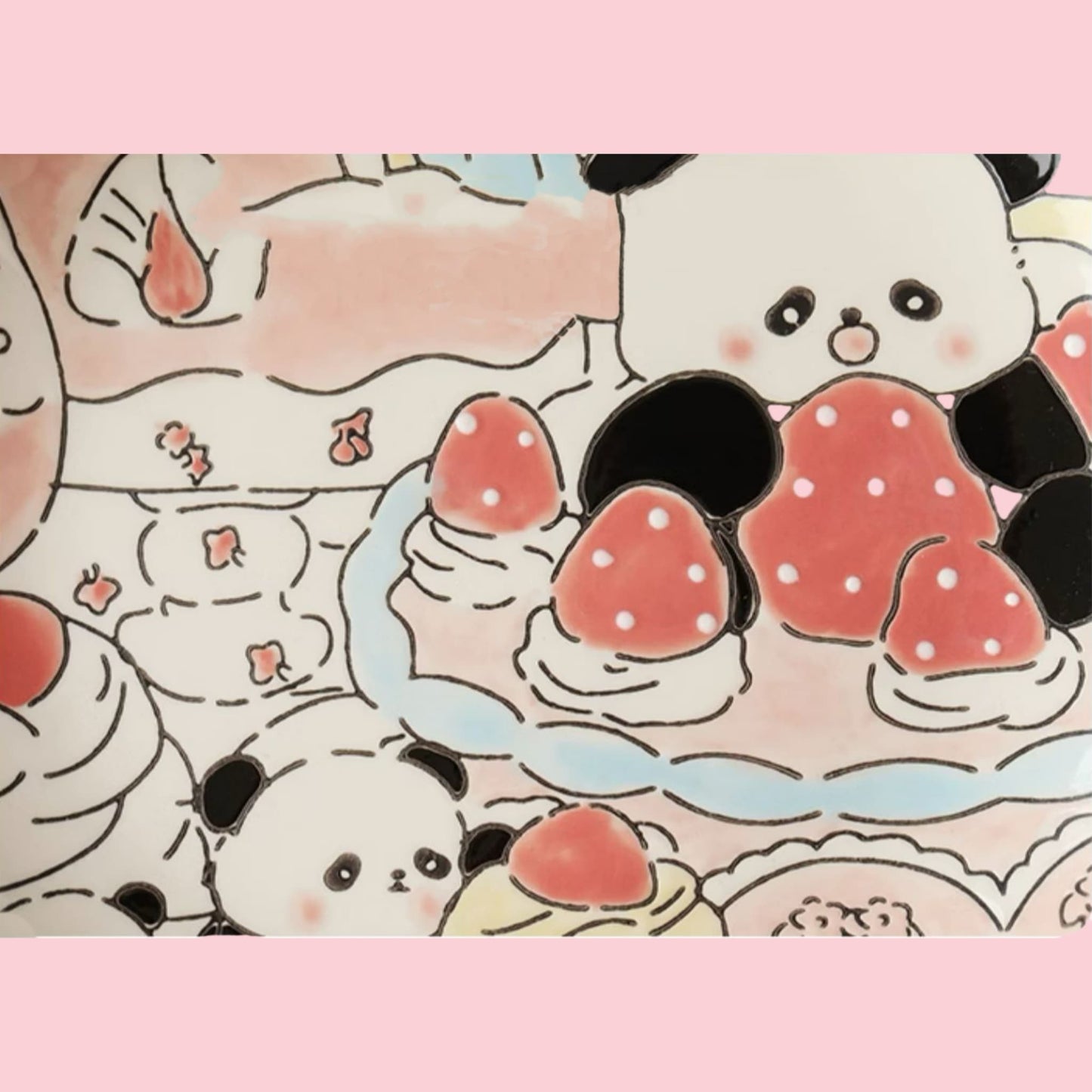 Hand-Painted Panda Mug with Matching Snack Plate – A Cup Full of Charm and Craft 🐼🎨