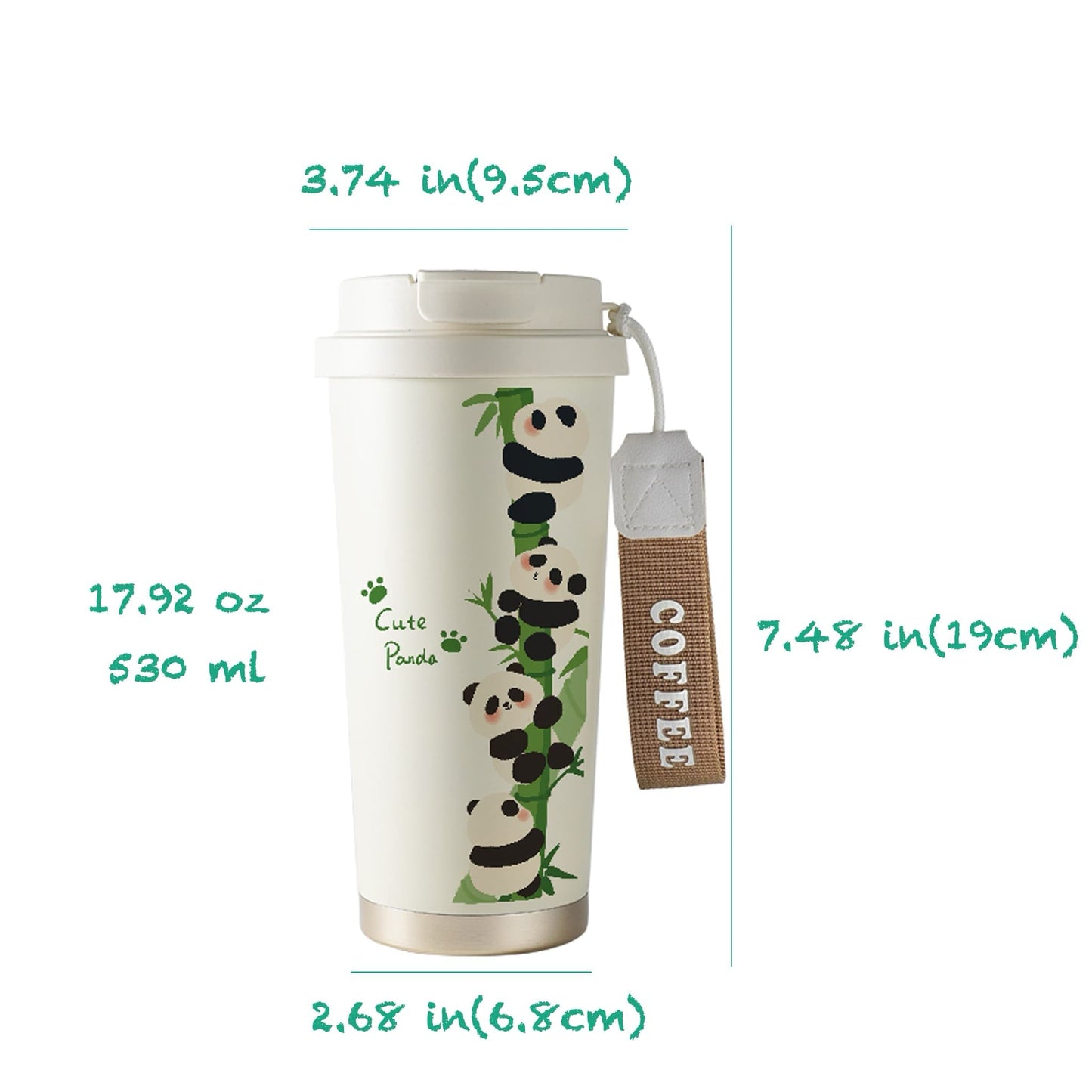Panda Travel Mug – Your Adorable Companion for Every Sip 🐼☕